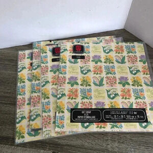 Vtg  Carlton Cards Wedding Gift Wrap